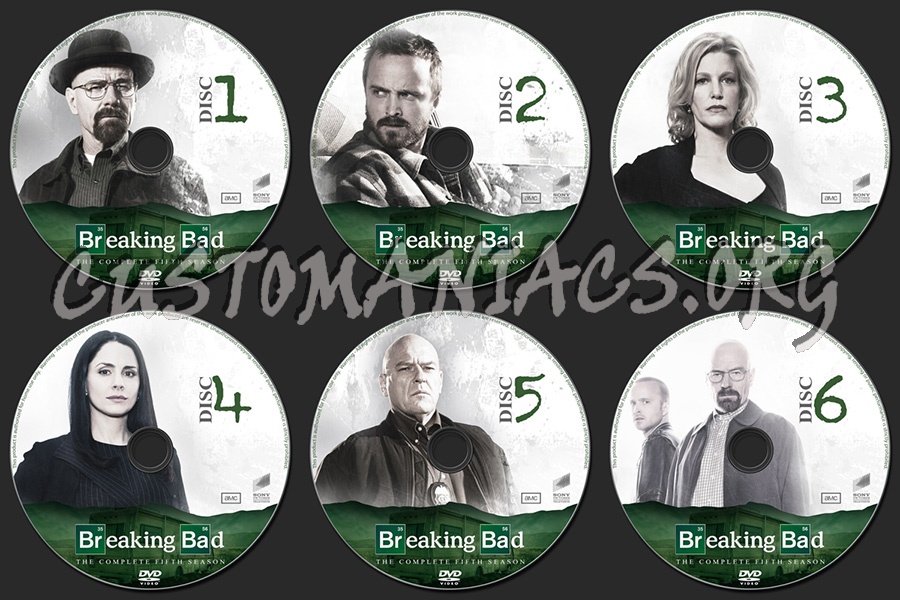 Breaking Bad Season 5 dvd label