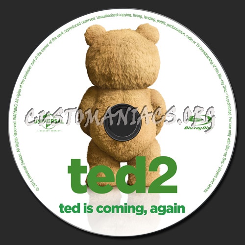 Ted 2 blu-ray label