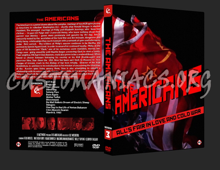 The Americans - Season 3 dvd cover