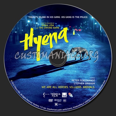 Hyena dvd label