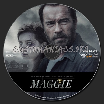 Maggie (2015) dvd label