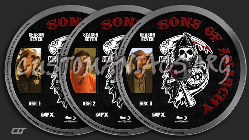 Sons Of Anarchy Season 7 blu-ray label