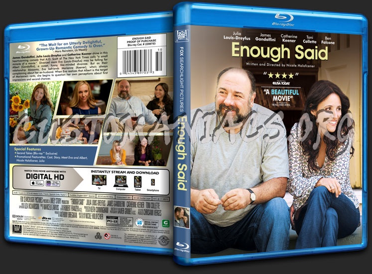 Enough Said blu-ray cover