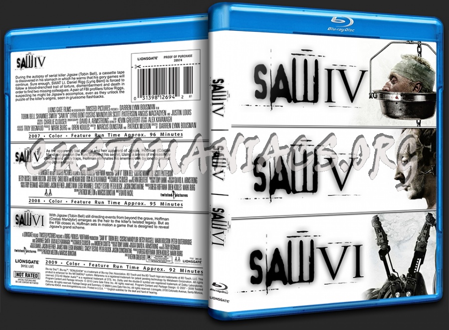 Saw Trilogy (4-6) blu-ray cover