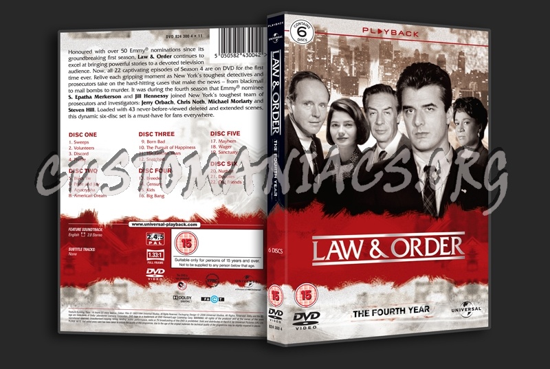 Law & Order Season 4 dvd cover