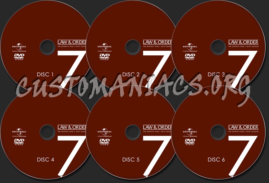 Law & Order Season 7 dvd label