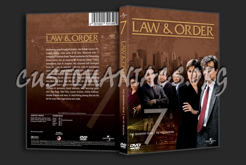 Law & Order Season 7 dvd cover