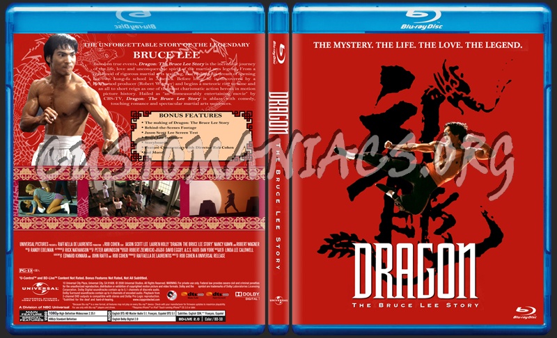 Dragon: The Bruce Lee Story blu-ray cover
