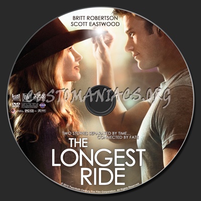 The Longest Ride dvd label