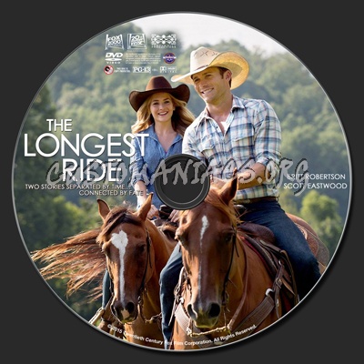 The Longest Ride dvd label