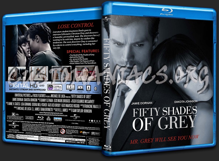 Fifty Shades of Grey blu-ray cover