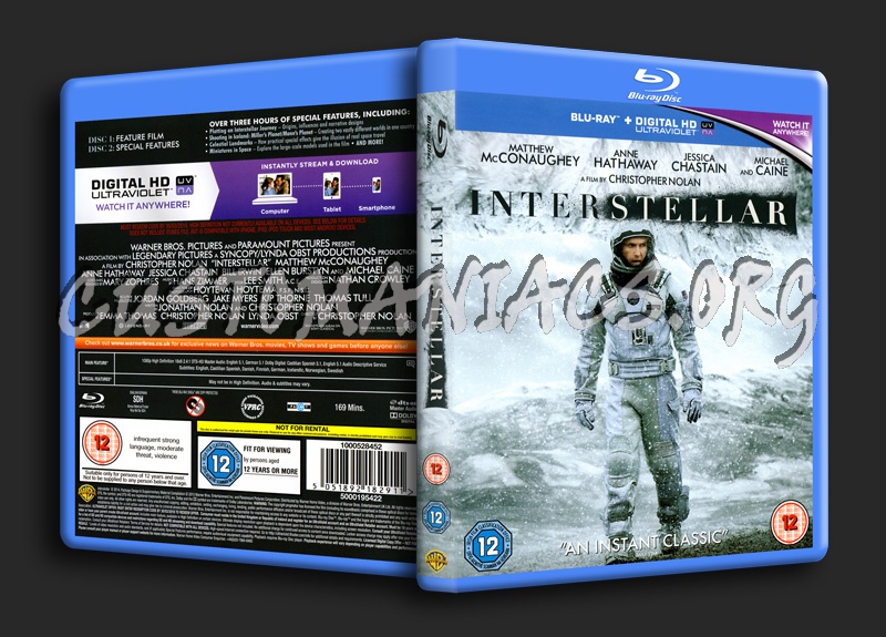 Interstellar blu-ray cover