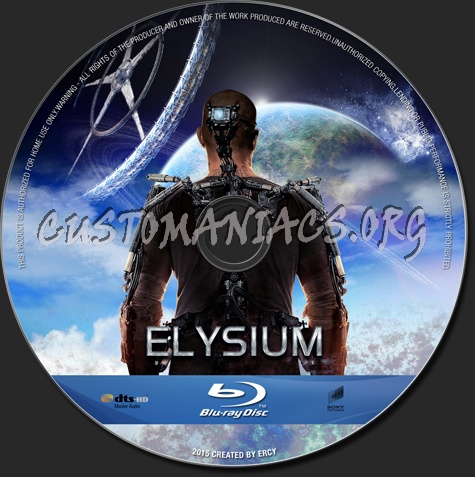 Elysium blu-ray label