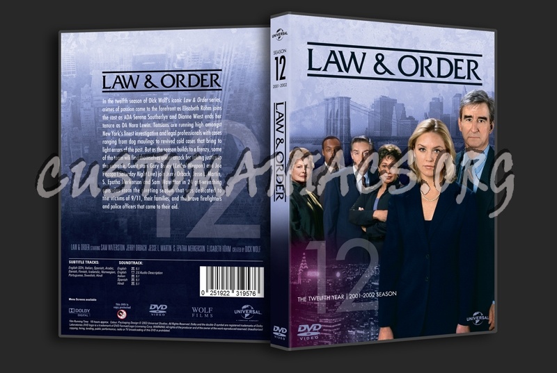 Law & Order Season 12 dvd cover