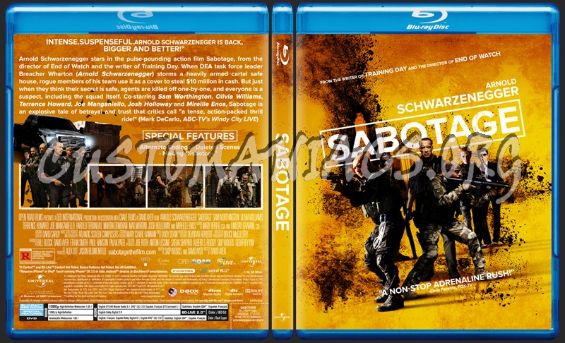 Sabotage blu-ray cover