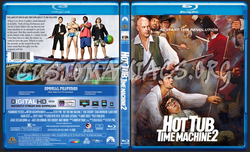 Hot Tub Time Machine 2 Blu Ray Cover Dvd Covers Labels