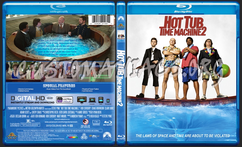 Hot Tub Time Machine 2 Blu Ray Cover Dvd Covers Labels