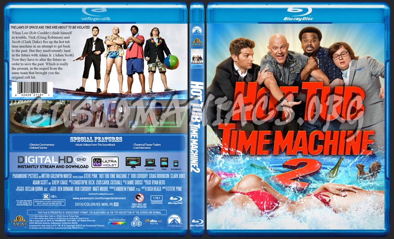 Hot Tub Time Machine 2 Blu Ray Cover Dvd Covers Labels