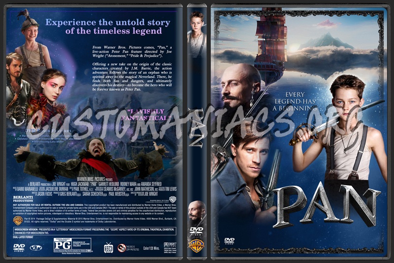 Pan (2015) dvd cover