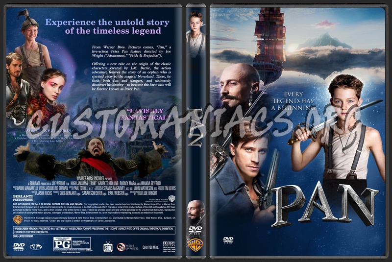 Pan (2015) dvd cover