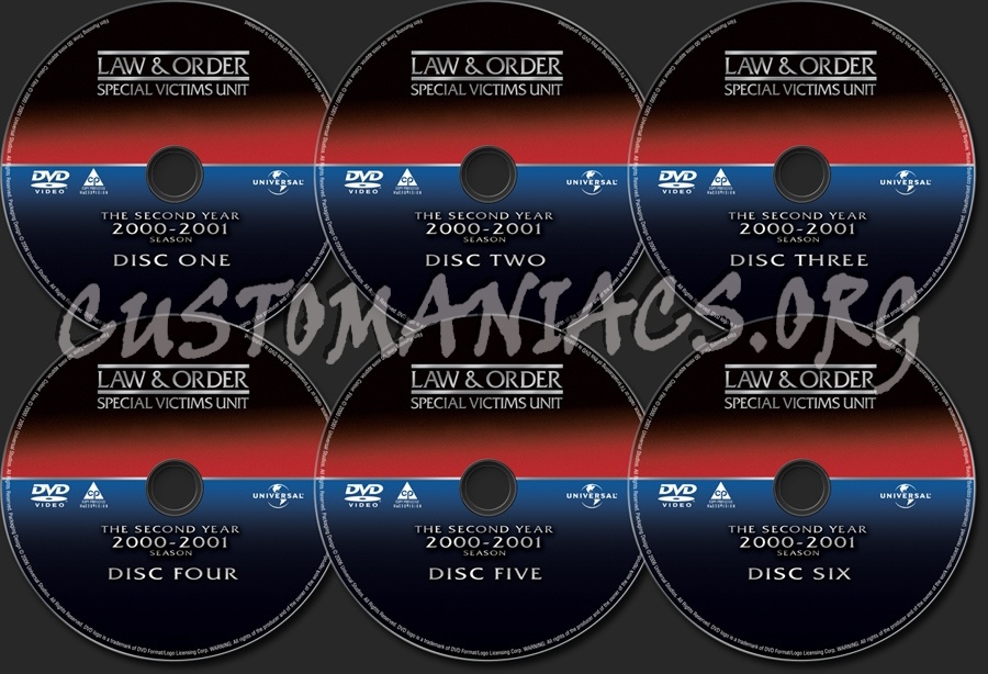 Law & Order Special Victims Unit Season 2 dvd label