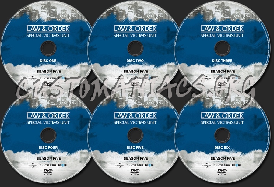 Law & Order Special Victims Unit Season 5 dvd label