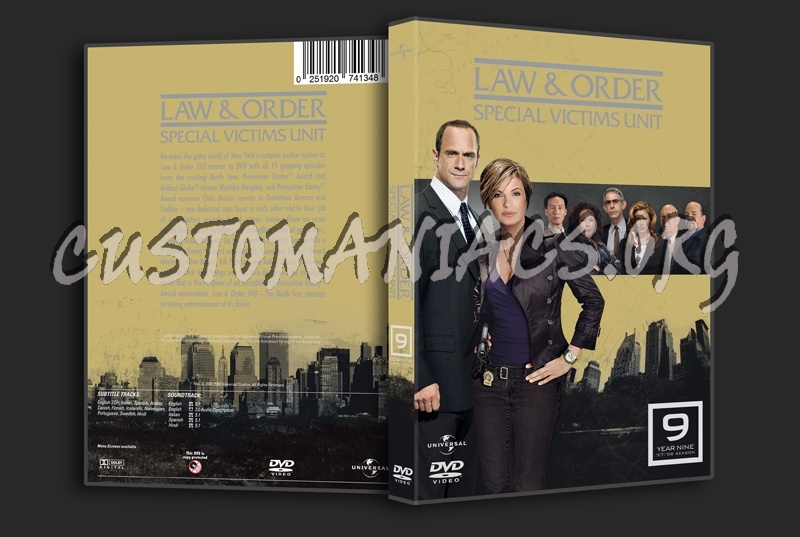 Law & Order Special Victims Unit Season 9 dvd cover