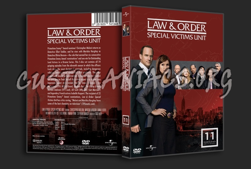 Law & Order Special Victims Unit Season 11 dvd cover