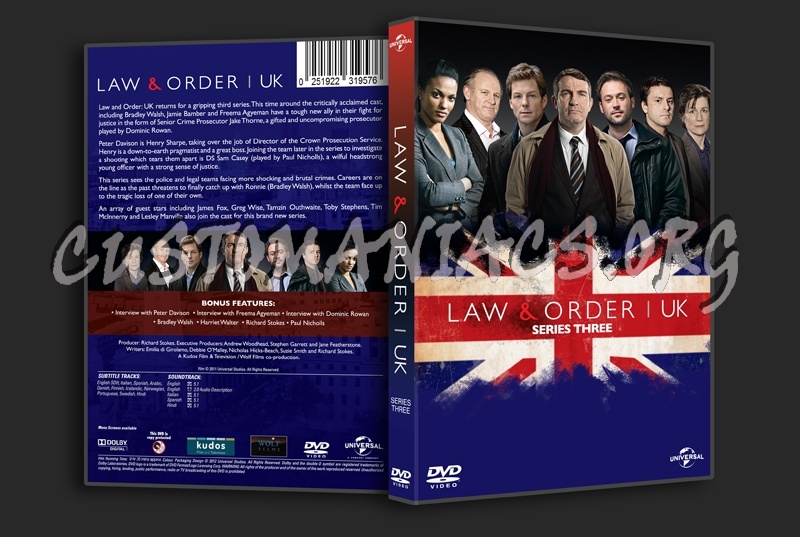 Law & Order UK Series 3 dvd cover