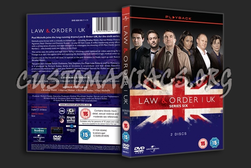 Law & Order UK Series 6 dvd cover