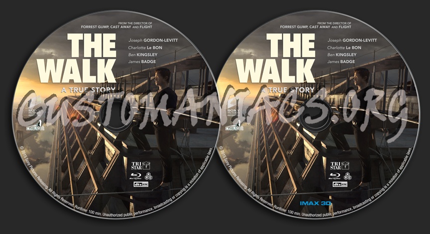 The Walk blu-ray label