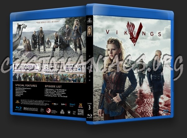 Vikings Season 3 blu-ray cover