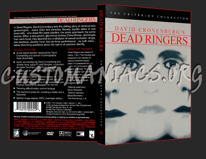 021 - Dead Ringers dvd cover