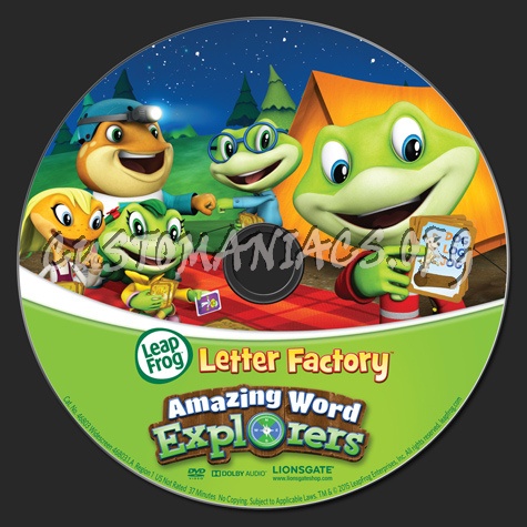 Leap Frog Letter Factory Amazing Word Explorers dvd label