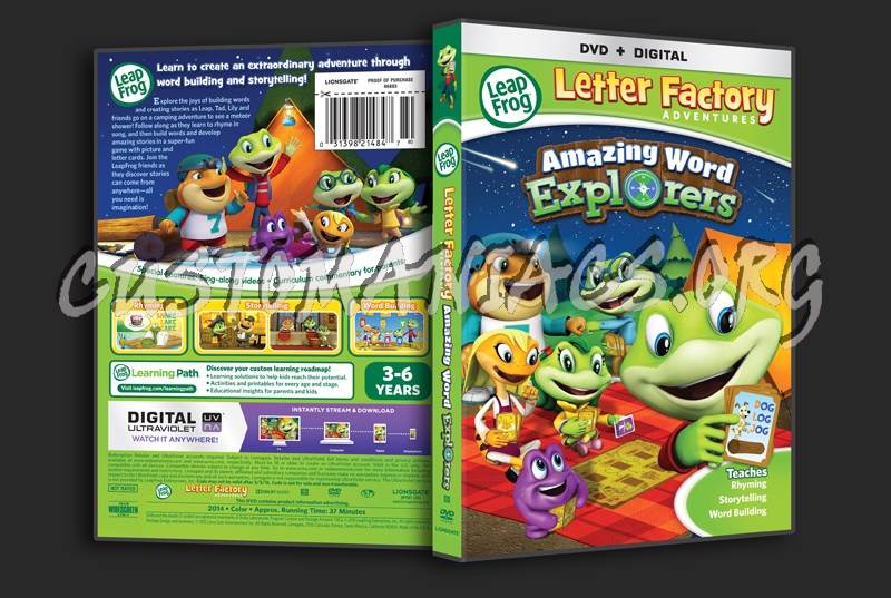 Leap Frog Letter Factory Amazing Word Explorers dvd cover