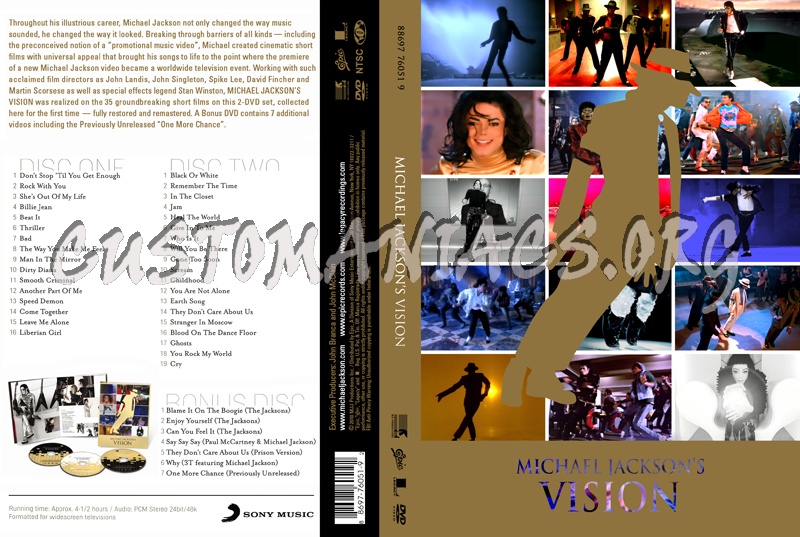 Michael Jackson Vision dvd cover