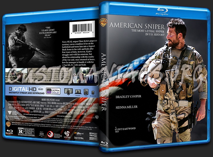 American Sniper blu-ray cover