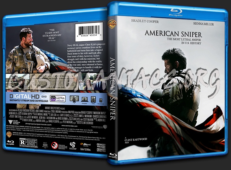 American Sniper blu-ray cover