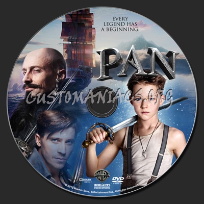 Pan (2015) dvd label