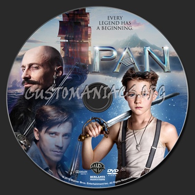 Pan (2015) dvd label