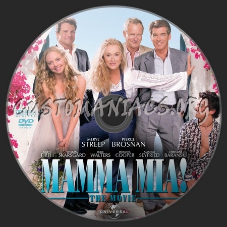 Mamma Mia! The Movie dvd label