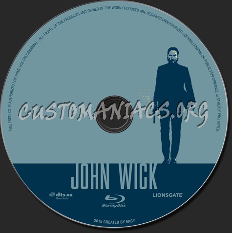 John Wick blu-ray label