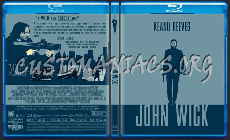 John Wick blu-ray cover