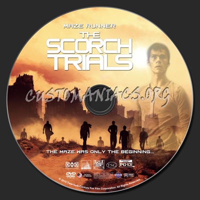 Maze Runner: The Scorch Trials dvd label