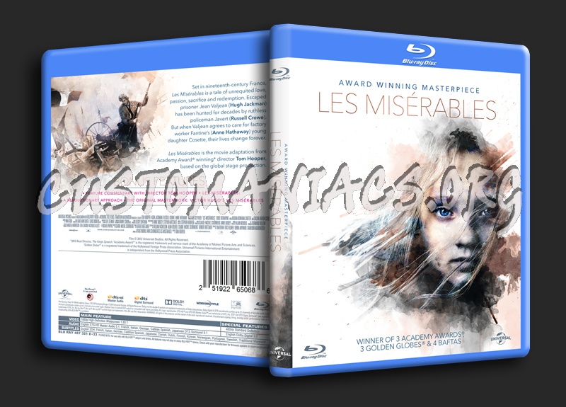 Les Miserables blu-ray cover