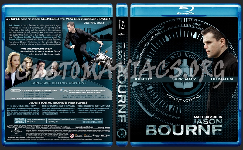Bourne Trilogy blu-ray cover