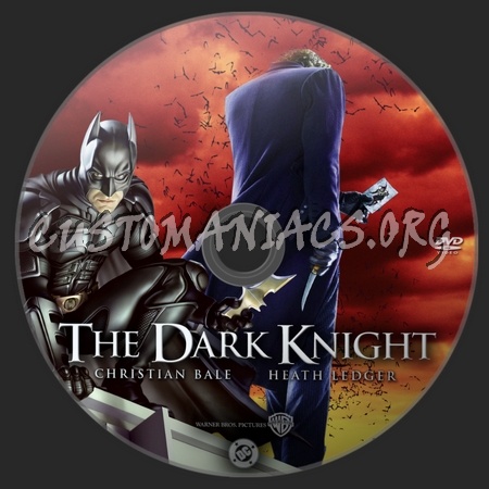 The Dark Knight dvd label