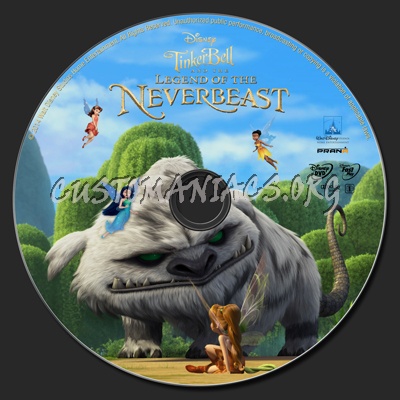 Tinker Bell and the Legend of the Neverbeast dvd label