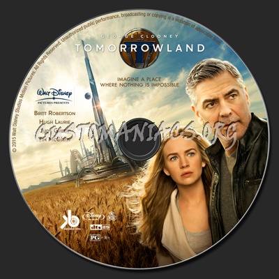 Tomorrowland blu-ray label