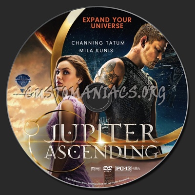 Jupiter Ascending dvd label